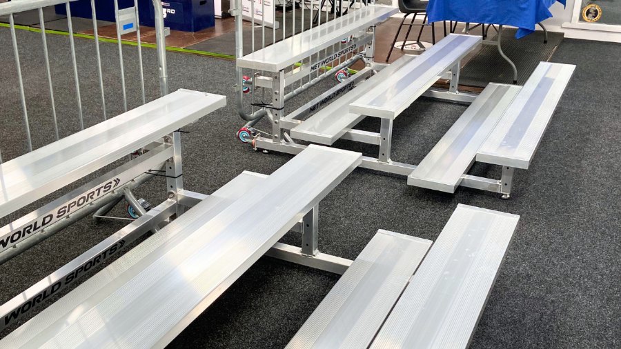 New tiered spectator benches