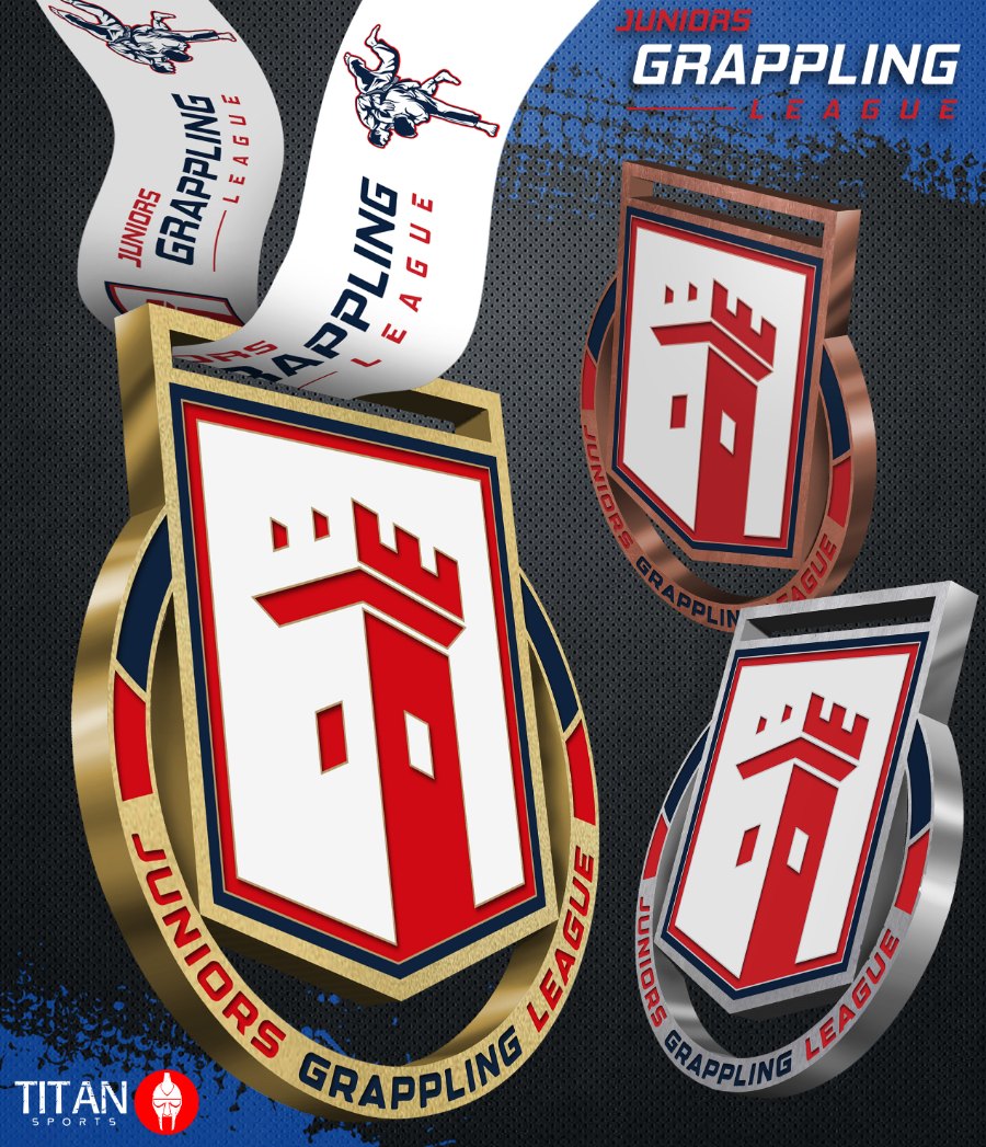 The new Juniors Grappling League medals
